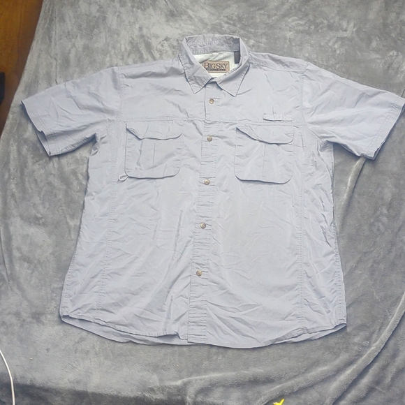 BIG SKY OUTFITTERS Men’s Button Up Fishing Shirt sz xl - Picture 1 of 11